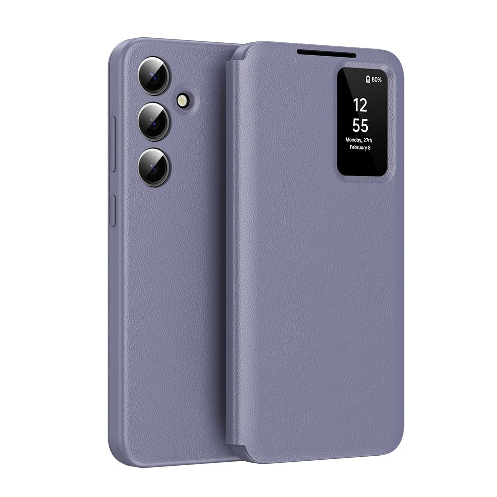 Techsuit Samsung Galaxy S25 FE - Θήκη Βιβλίο με Θέση για 1 Κάρτα - SmartView Series - Purple