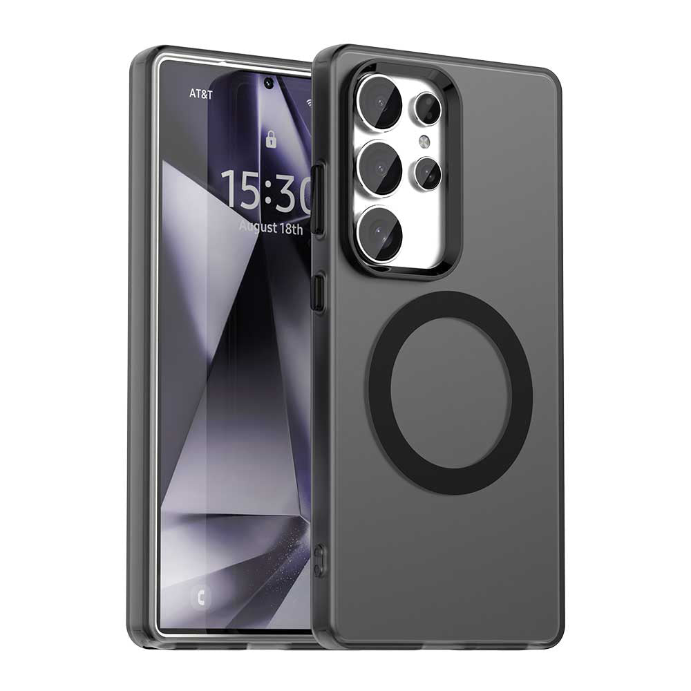 Techsuit Samsung Galaxy S25 Ultra - Σκληρή Θήκη με Πλαίσιο Σιλικόνης και MagSafe - CandyCase MagSafe - Black