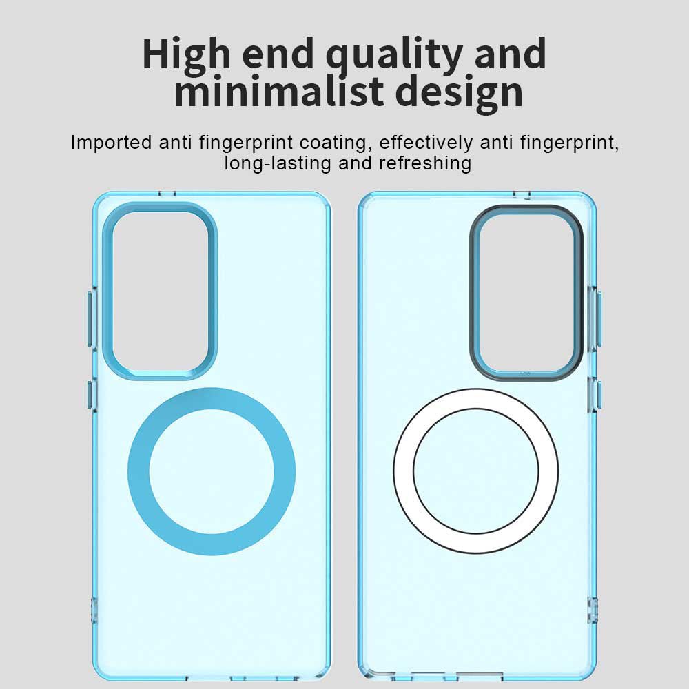 Techsuit Samsung Galaxy S25 Ultra - Σκληρή Θήκη με Πλαίσιο Σιλικόνης και MagSafe - CandyCase MagSafe - Blue