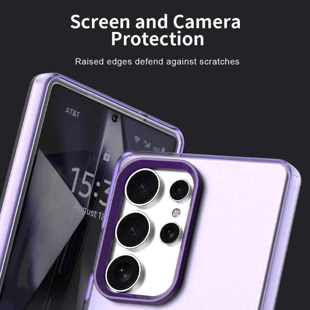 Techsuit Samsung Galaxy S25 Ultra - Σκληρή Θήκη με Πλαίσιο Σιλικόνης και MagSafe - CandyCase MagSafe - Purple