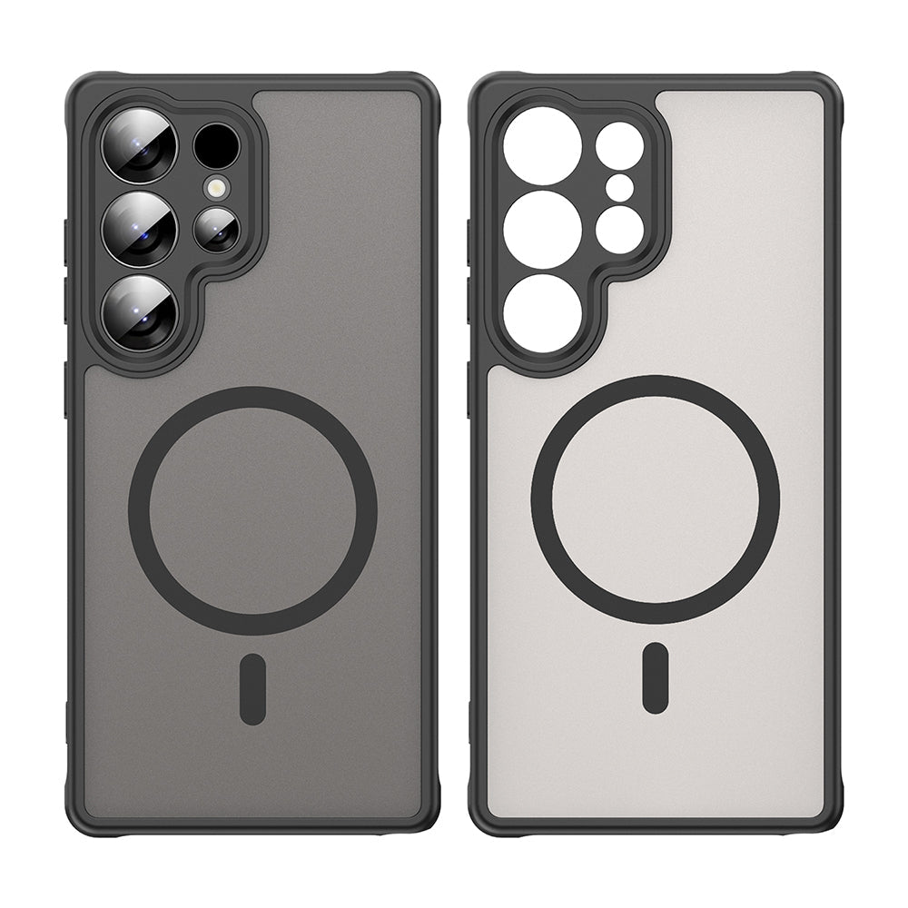 Techsuit Samsung Galaxy S25 Ultra - Σκληρή Θήκη με Πλαίσιο Σιλικόνης και MagSafe - HaloFrost II MagSafe - Black