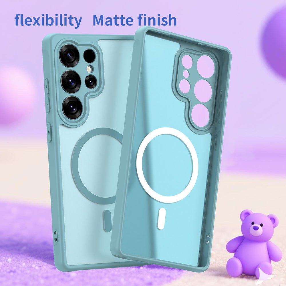 Techsuit Samsung Galaxy S25 Ultra - Σκληρή Θήκη με Πλαίσιο Σιλικόνης και MagSafe - HaloFrost II MagSafe - Mint Green