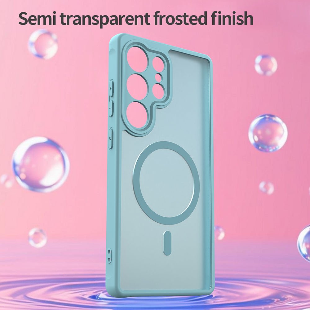 Techsuit Samsung Galaxy S25 Ultra - Σκληρή Θήκη με Πλαίσιο Σιλικόνης και MagSafe - HaloFrost II MagSafe - Mint Green