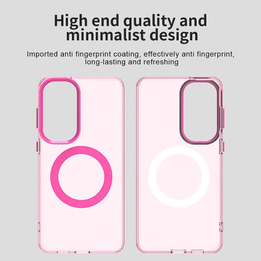 Techsuit Samsung Galaxy S26 Plus - Σκληρή Θήκη με Πλαίσιο Σιλικόνης και MagSafe - CandyCase MagSafe - Pink