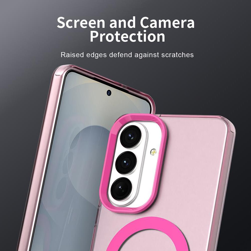Techsuit Samsung Galaxy S26 Plus - Σκληρή Θήκη με Πλαίσιο Σιλικόνης και MagSafe - CandyCase MagSafe - Pink