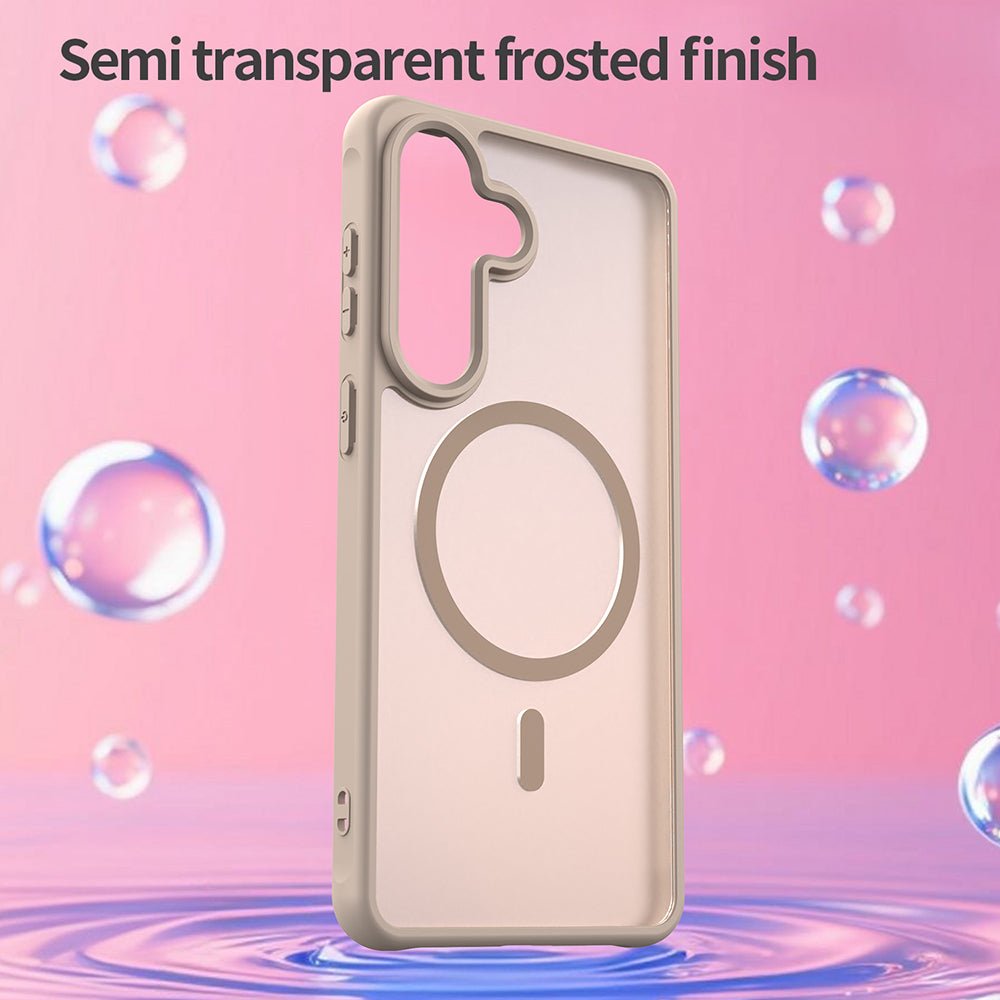 Techsuit Samsung Galaxy S26 Plus - Σκληρή Θήκη με Πλαίσιο Σιλικόνης και MagSafe - HaloFrost II MagSafe - Gold