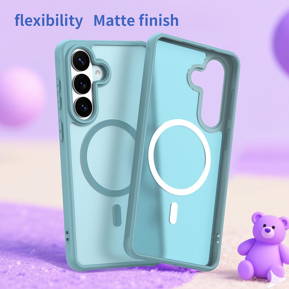 Techsuit Samsung Galaxy S26 Plus - Σκληρή Θήκη με Πλαίσιο Σιλικόνης και MagSafe - HaloFrost II MagSafe - Mint Green