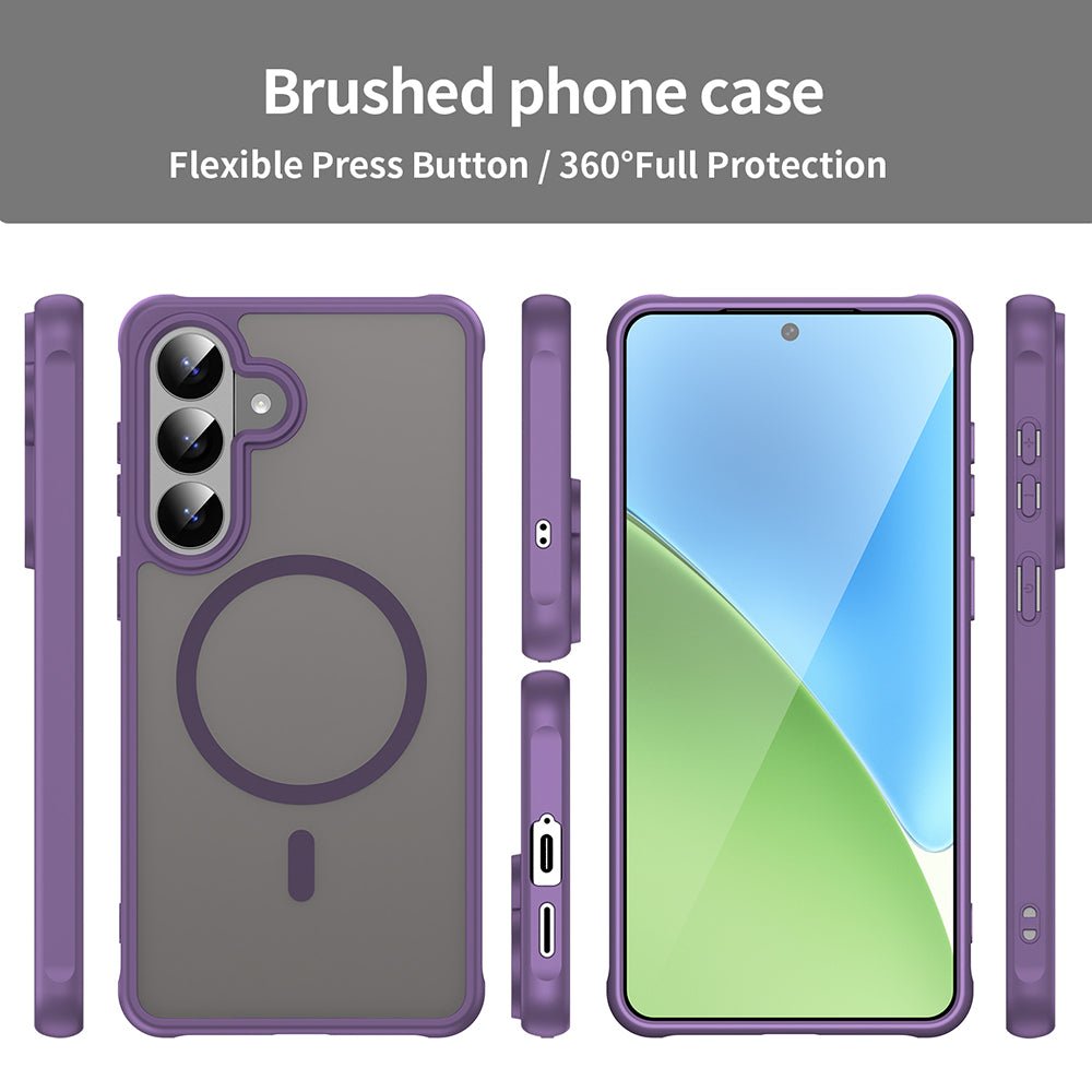 Techsuit Samsung Galaxy S26 Plus - Σκληρή Θήκη με Πλαίσιο Σιλικόνης και MagSafe - HaloFrost II MagSafe - Purple
