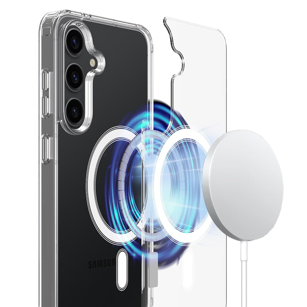 Techsuit Samsung Galaxy S26 Plus - Σκληρή Θήκη με Πλαίσιο Σιλικόνης - MagSafe Pro - Clear