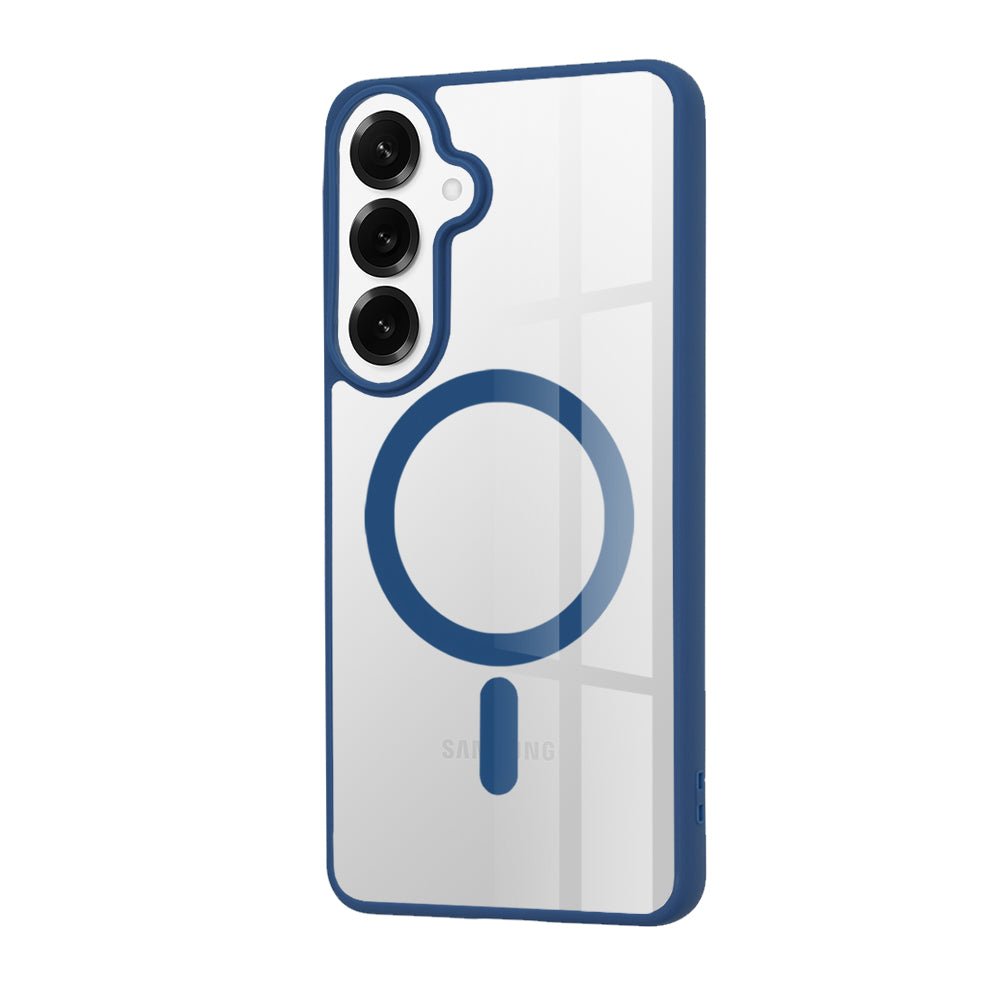 Techsuit Samsung Galaxy S26 Plus - Σκληρή Θήκη με Πλαίσιο Σιλικόνης - MagSafe Pro - Clear / Blue