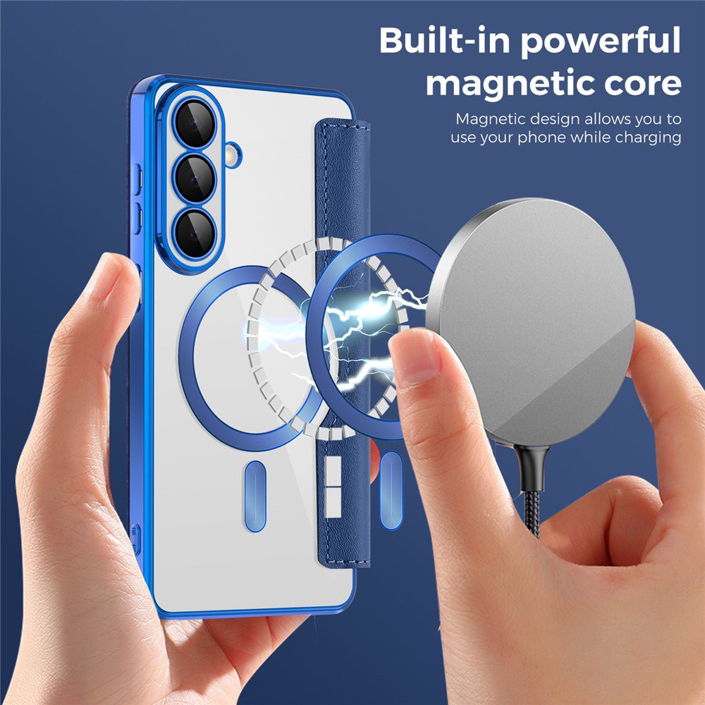 Techsuit Samsung Galaxy S26 Plus - Θήκη Βιβλίο με MagSafe με Υποδοχές Καρτών και RFID Προστασία - SmartMag Book Case - Blue