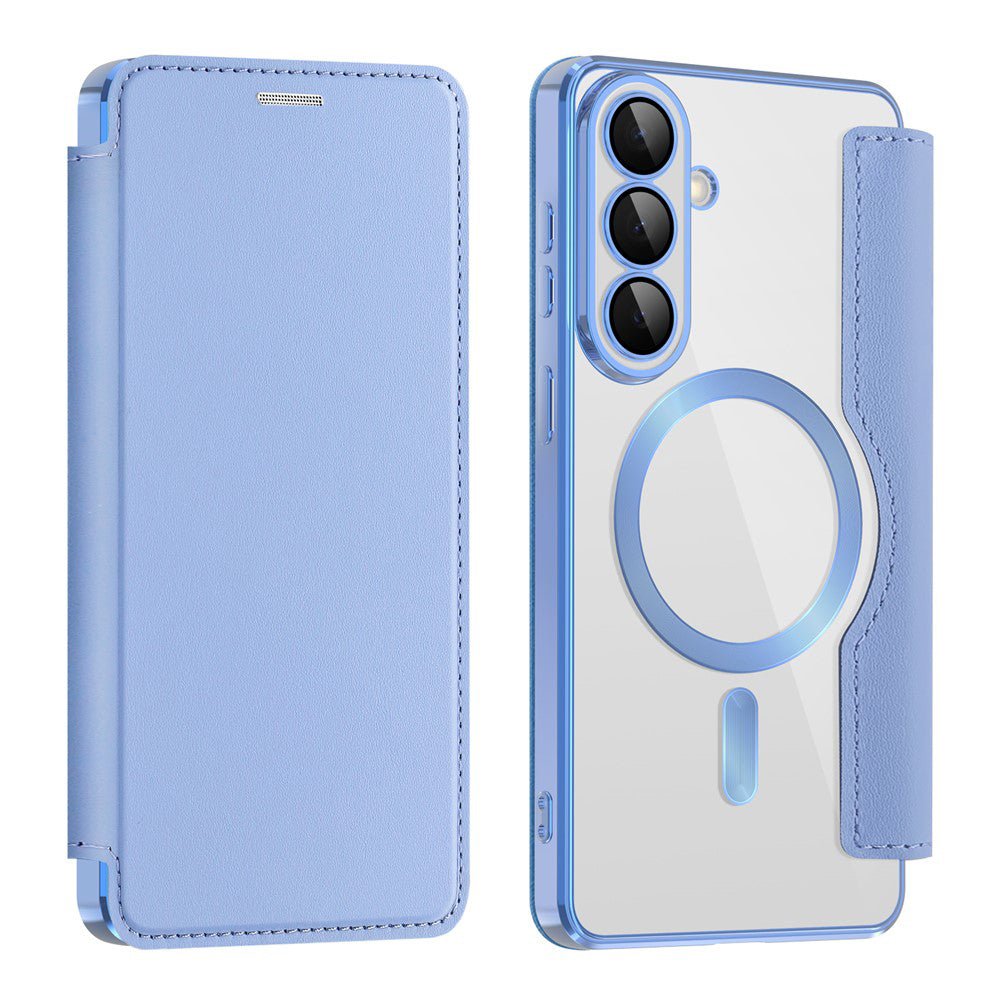 Techsuit Samsung Galaxy S26 Plus - Θήκη Βιβλίο με MagSafe με Υποδοχές Καρτών και RFID Προστασία - SmartMag Book Case - Light Blue