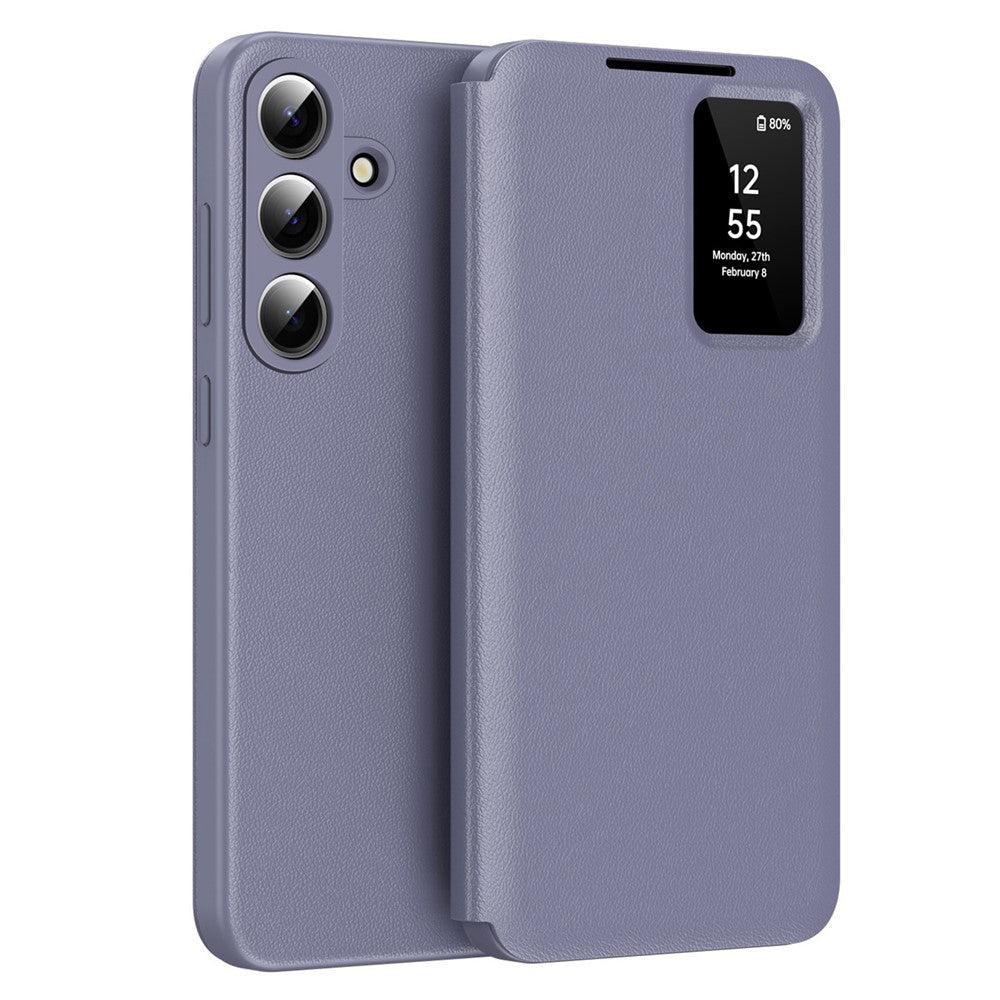 Techsuit Samsung Galaxy S26 Plus - Θήκη Βιβλίο με Θέση για 1 Κάρτα - SmartView Series - Purple
