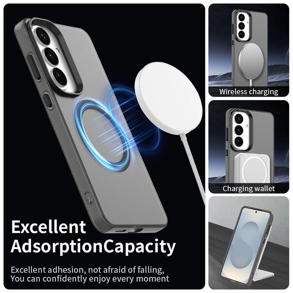 Techsuit Samsung Galaxy S26 - Σκληρή Θήκη με Πλαίσιο Σιλικόνης και MagSafe - CandyCase MagSafe - Black