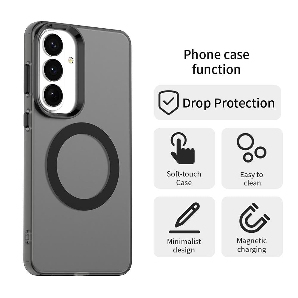 Techsuit Samsung Galaxy S26 - Σκληρή Θήκη με Πλαίσιο Σιλικόνης και MagSafe - CandyCase MagSafe - Black