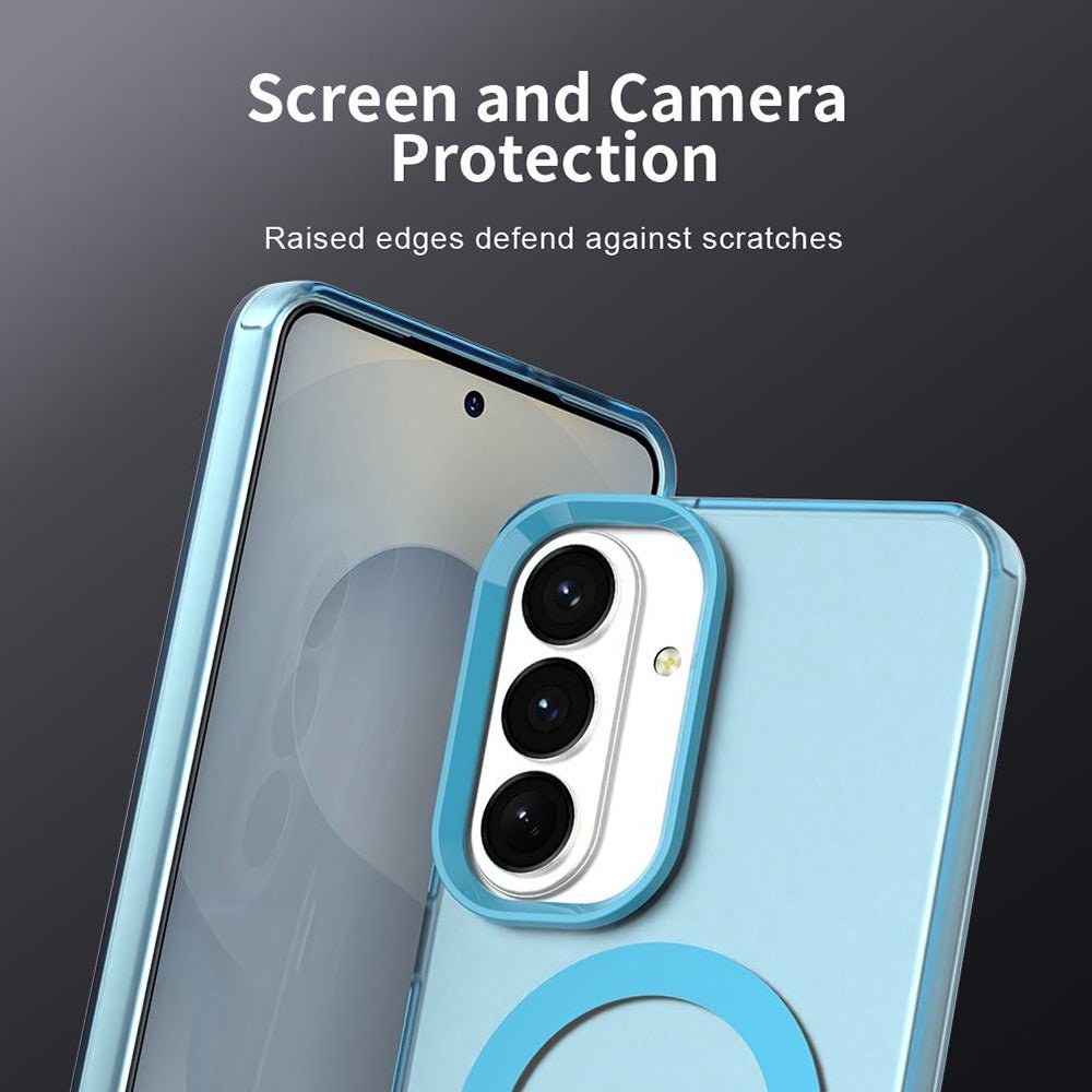 Techsuit Samsung Galaxy S26 - Σκληρή Θήκη με Πλαίσιο Σιλικόνης και MagSafe - CandyCase MagSafe - Blue
