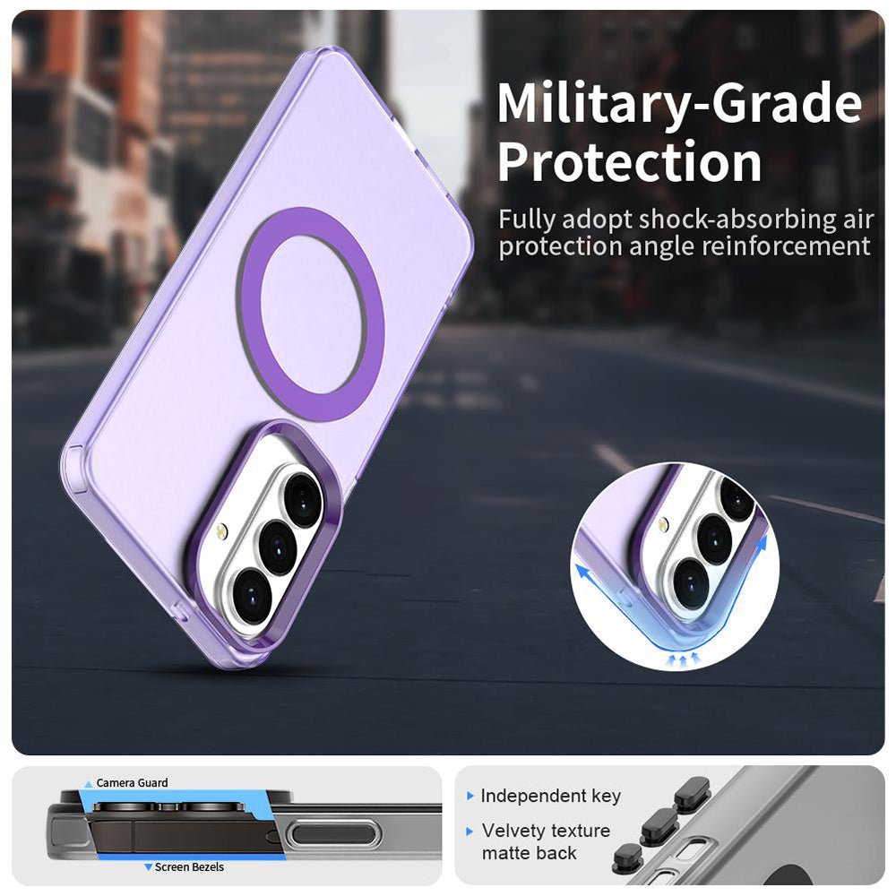 Techsuit Samsung Galaxy S26 - Σκληρή Θήκη με Πλαίσιο Σιλικόνης και MagSafe - CandyCase MagSafe - Purple
