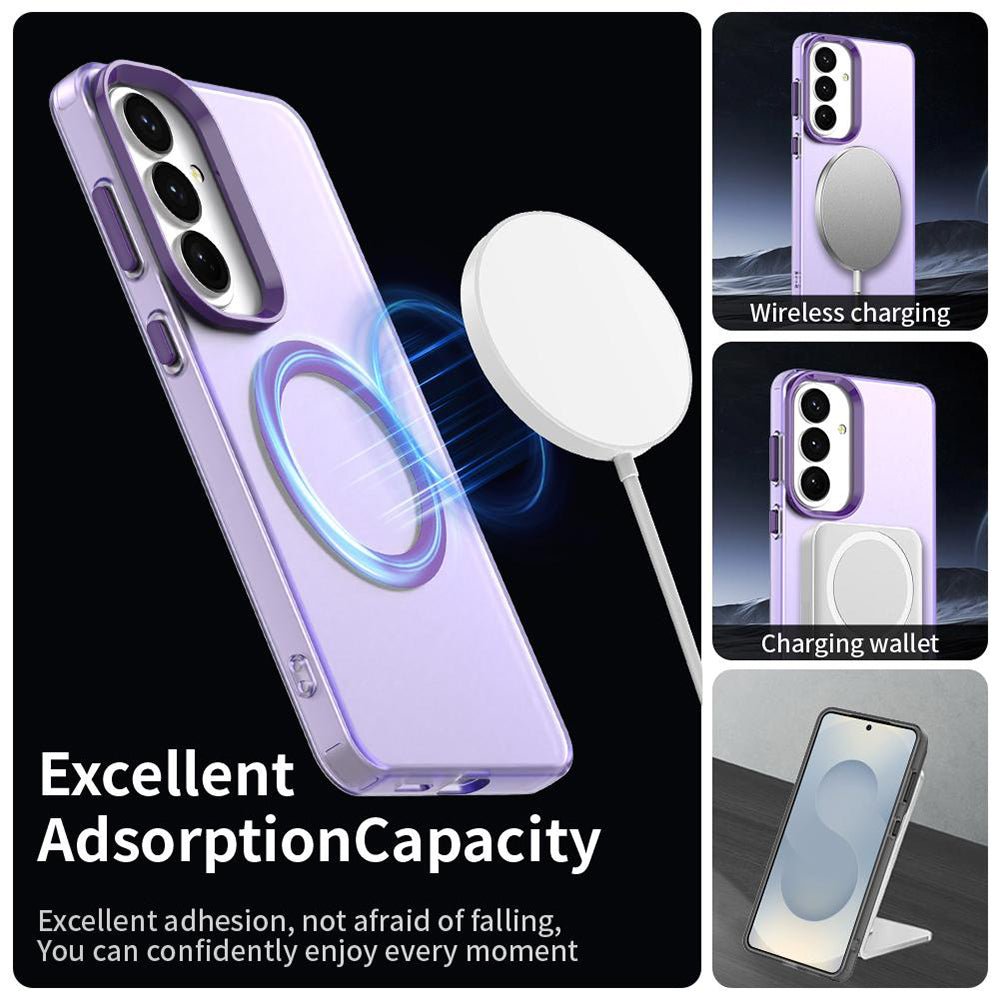Techsuit Samsung Galaxy S26 - Σκληρή Θήκη με Πλαίσιο Σιλικόνης και MagSafe - CandyCase MagSafe - Purple