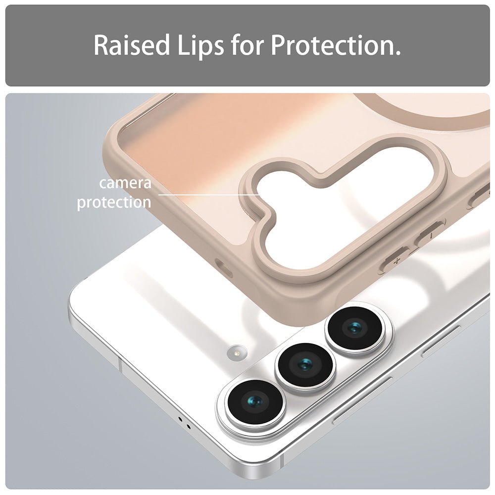 Techsuit Samsung Galaxy S26 - Σκληρή Θήκη με Πλαίσιο Σιλικόνης και MagSafe - HaloFrost II MagSafe - Gold