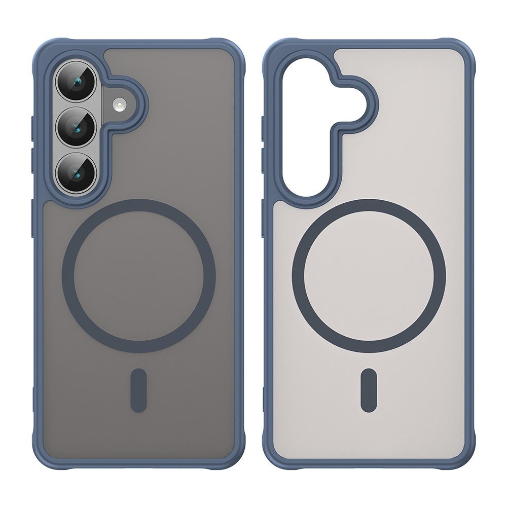 Techsuit Samsung Galaxy S26 - Σκληρή Θήκη με Πλαίσιο Σιλικόνης και MagSafe - HaloFrost II MagSafe - Navy Blue