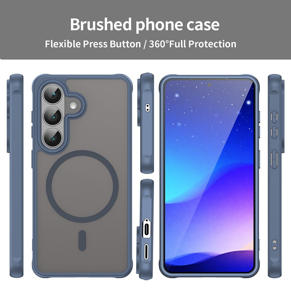 Techsuit Samsung Galaxy S26 - Σκληρή Θήκη με Πλαίσιο Σιλικόνης και MagSafe - HaloFrost II MagSafe - Navy Blue
