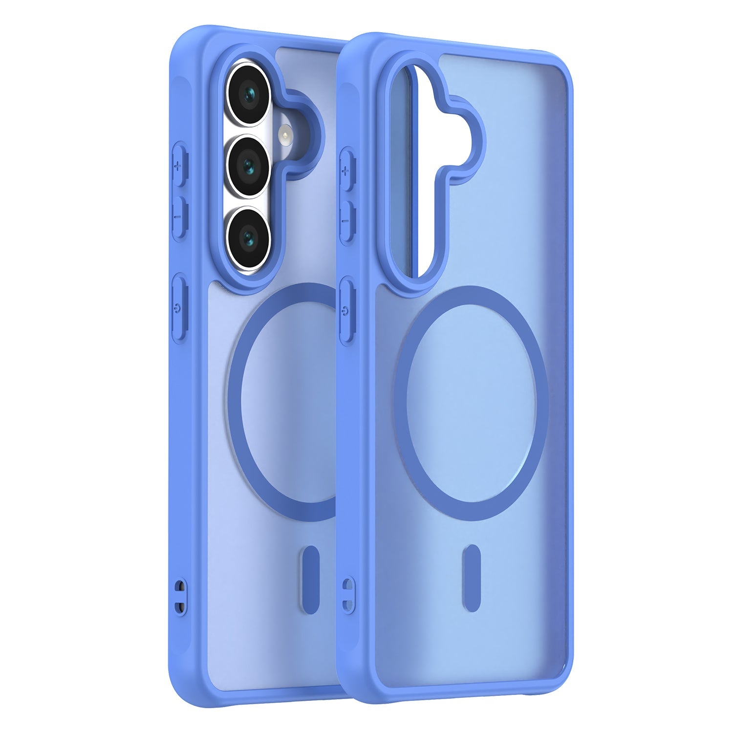 Techsuit Samsung Galaxy S26 - Σκληρή Θήκη με Πλαίσιο Σιλικόνης και MagSafe - HaloFrost II MagSafe - Sky Blue