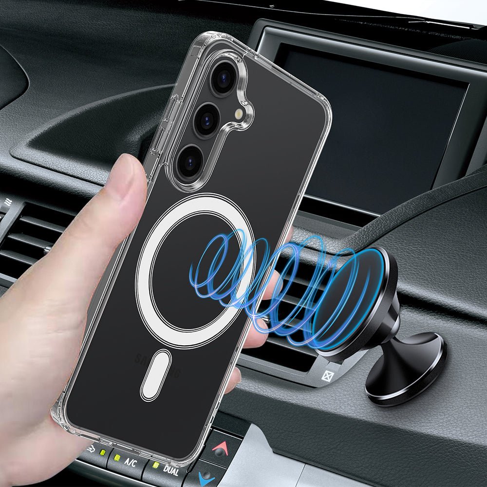 Techsuit Samsung Galaxy S26 - Σκληρή Θήκη με Πλαίσιο Σιλικόνης - MagSafe Pro - Clear