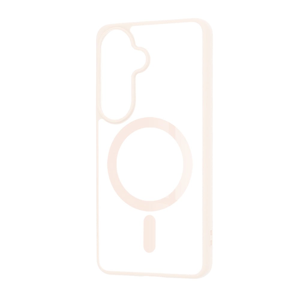 Techsuit Samsung Galaxy S26 - Σκληρή Θήκη με Πλαίσιο Σιλικόνης - MagSafe Pro - Clear / Nude Pink