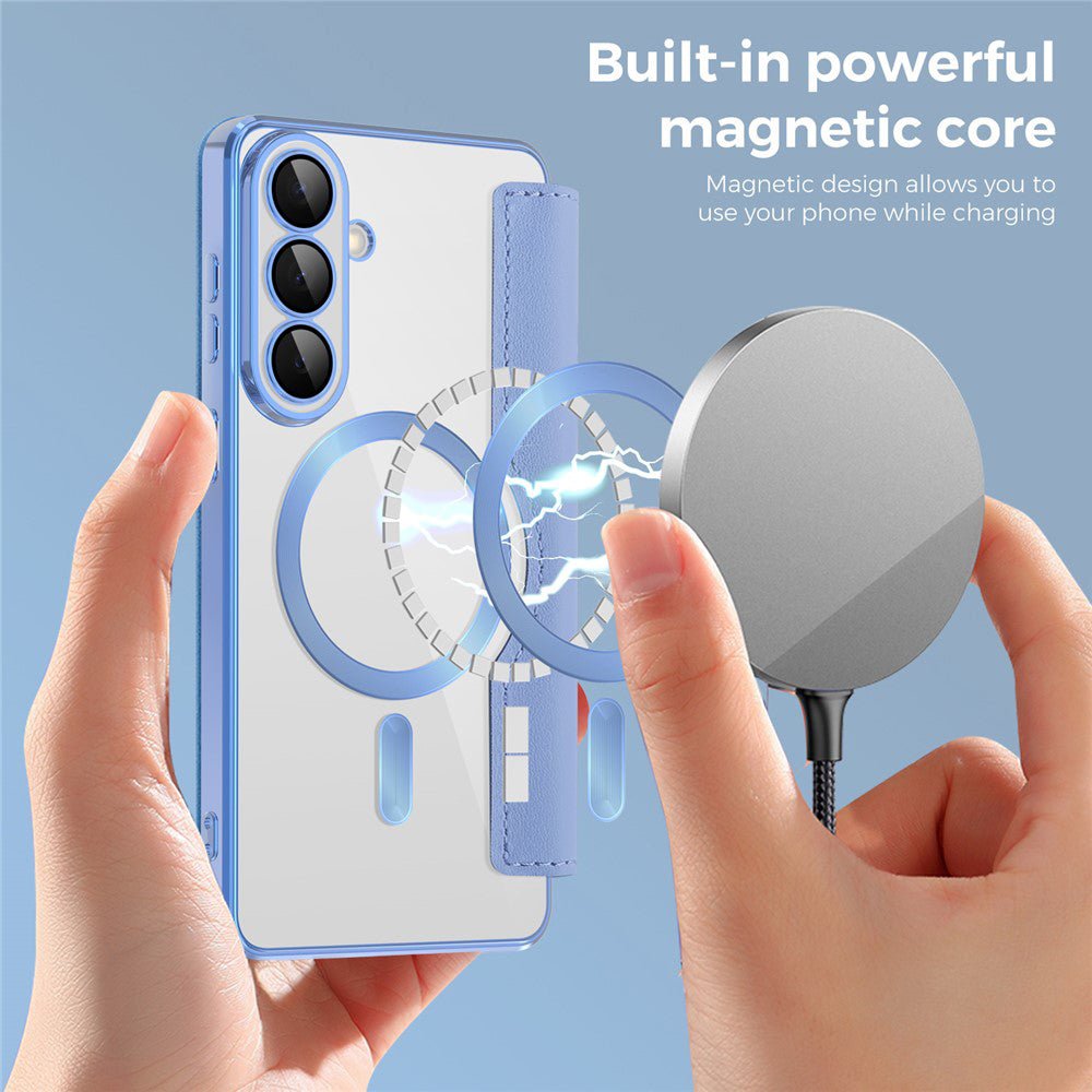 Techsuit Samsung Galaxy S26 - Θήκη Βιβλίο με MagSafe με Υποδοχές Καρτών και RFID Προστασία - SmartMag Book Case - Light Blue