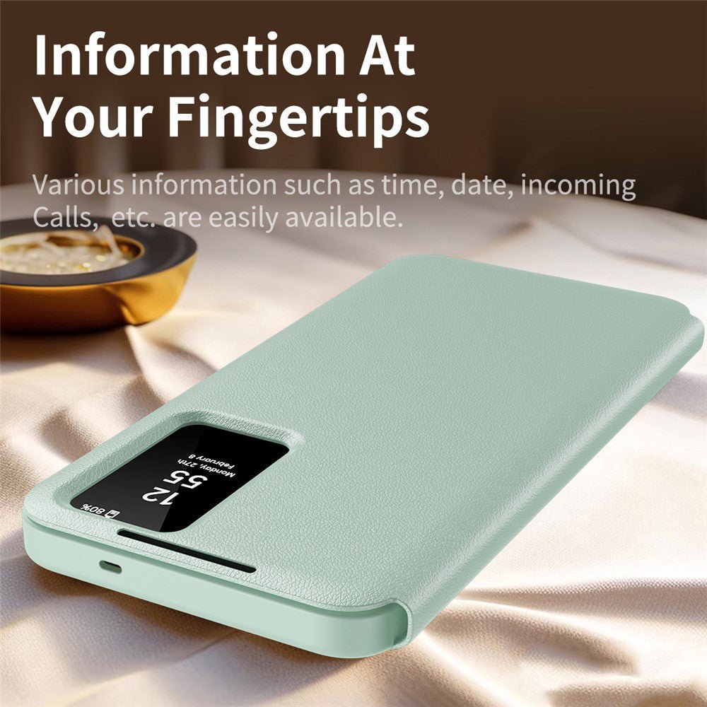 Techsuit Samsung Galaxy S26 - Θήκη Βιβλίο με Θέση για 1 Κάρτα - SmartView Series - Green