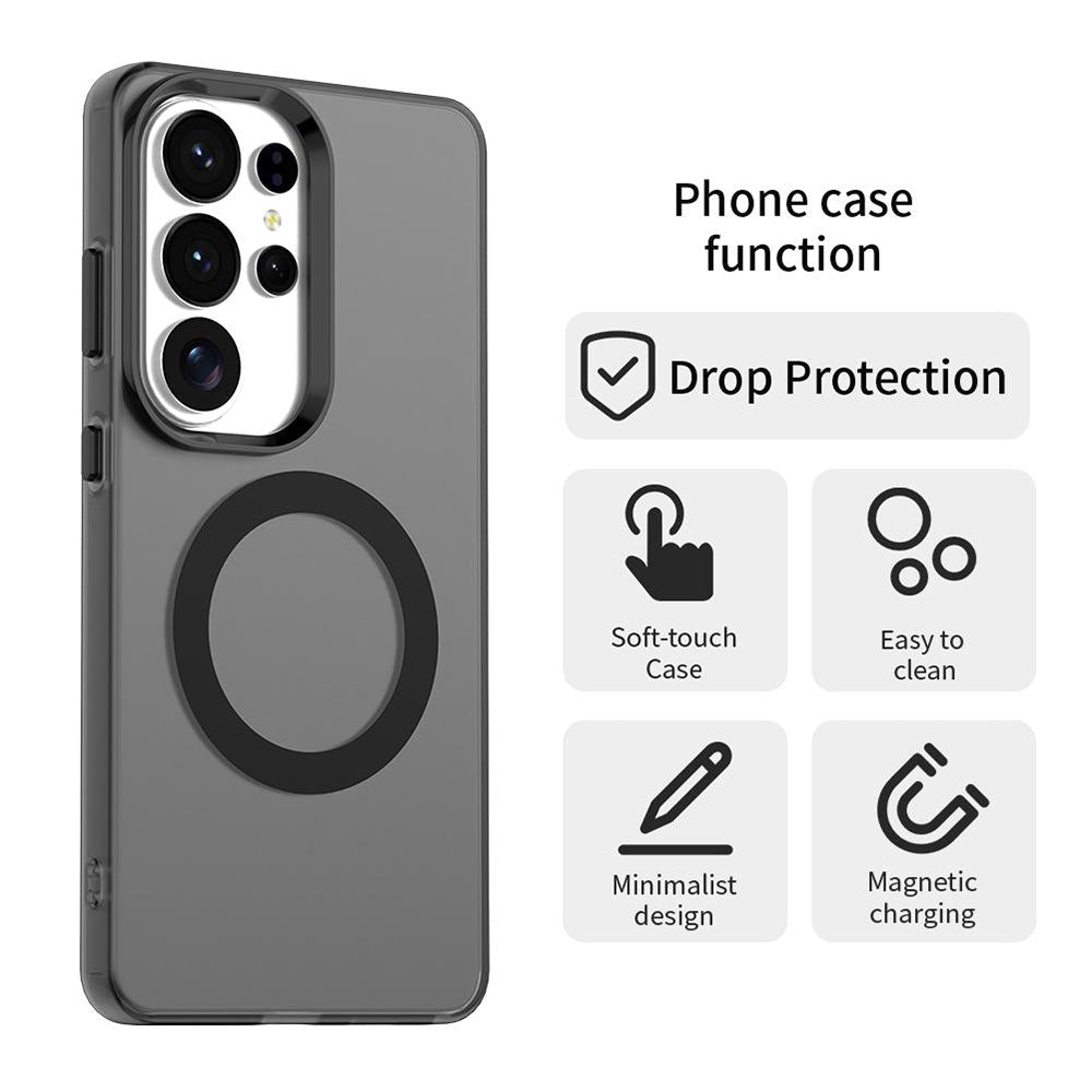 Techsuit Samsung Galaxy S26 Ultra - Σκληρή Θήκη με Πλαίσιο Σιλικόνης και MagSafe - CandyCase MagSafe - Black