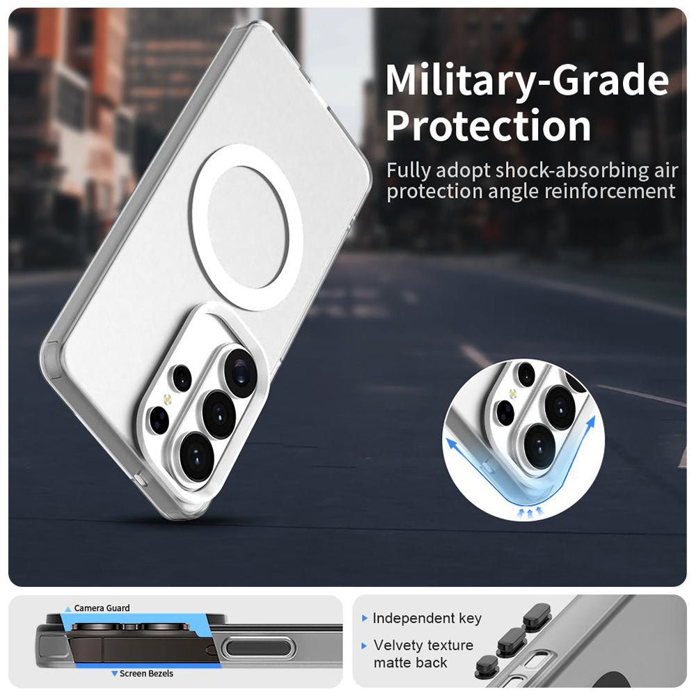 Techsuit Samsung Galaxy S26 Ultra - Σκληρή Θήκη με Πλαίσιο Σιλικόνης και MagSafe - CandyCase MagSafe - White