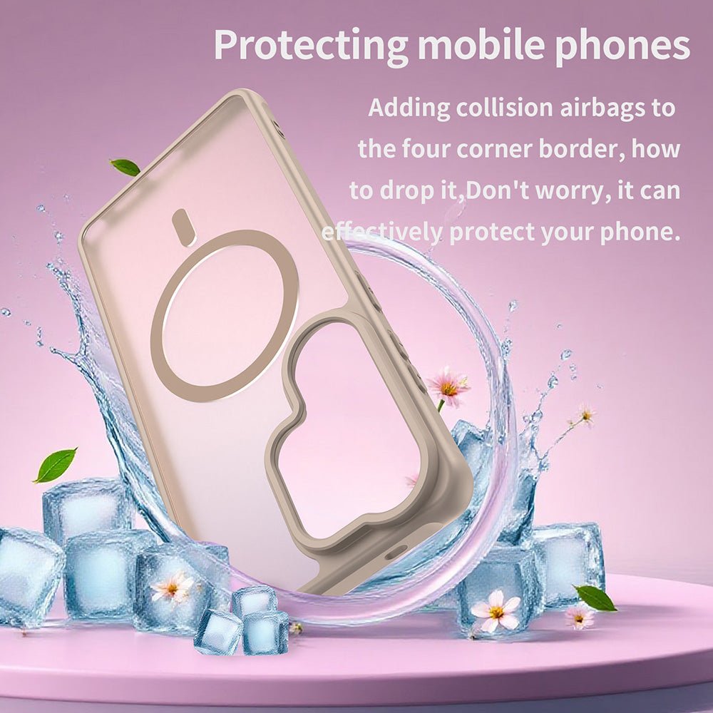 Techsuit Samsung Galaxy S26 Ultra - Σκληρή Θήκη με Πλαίσιο Σιλικόνης και MagSafe - HaloFrost II MagSafe - Gold