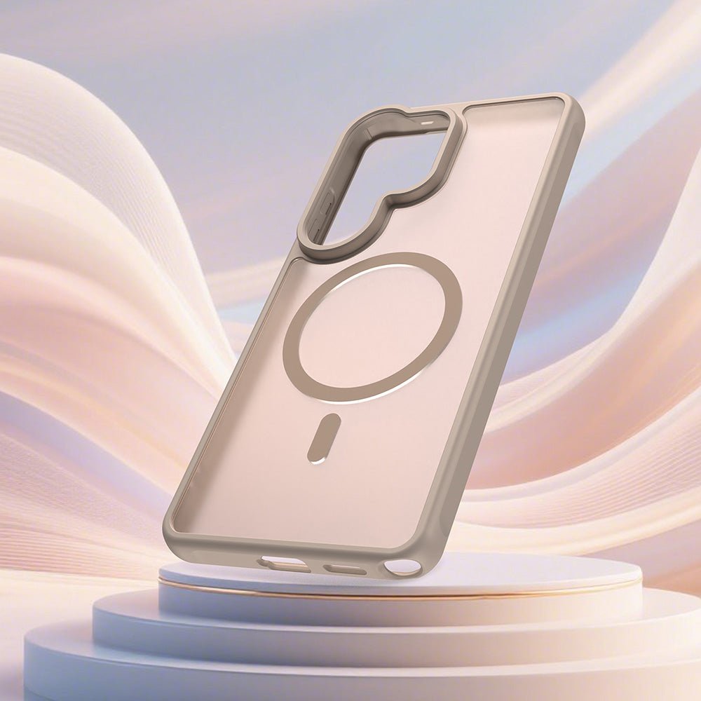 Techsuit Samsung Galaxy S26 Ultra - Σκληρή Θήκη με Πλαίσιο Σιλικόνης και MagSafe - HaloFrost II MagSafe - Gold