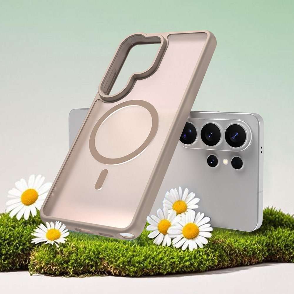 Techsuit Samsung Galaxy S26 Ultra - Σκληρή Θήκη με Πλαίσιο Σιλικόνης και MagSafe - HaloFrost II MagSafe - Gold