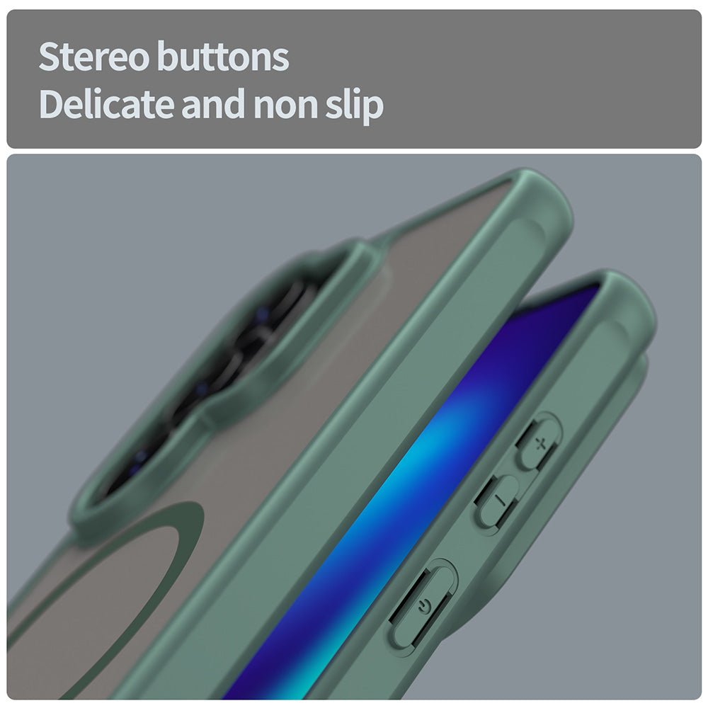 Techsuit Samsung Galaxy S26 Ultra - Σκληρή Θήκη με Πλαίσιο Σιλικόνης και MagSafe - HaloFrost II MagSafe - Green