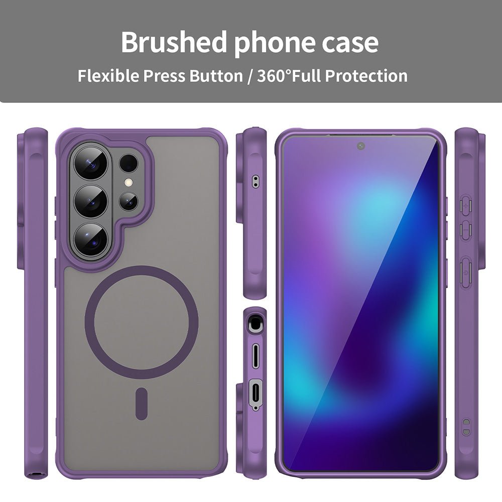 Techsuit Samsung Galaxy S26 Ultra - Σκληρή Θήκη με Πλαίσιο Σιλικόνης και MagSafe - HaloFrost II MagSafe - Purple