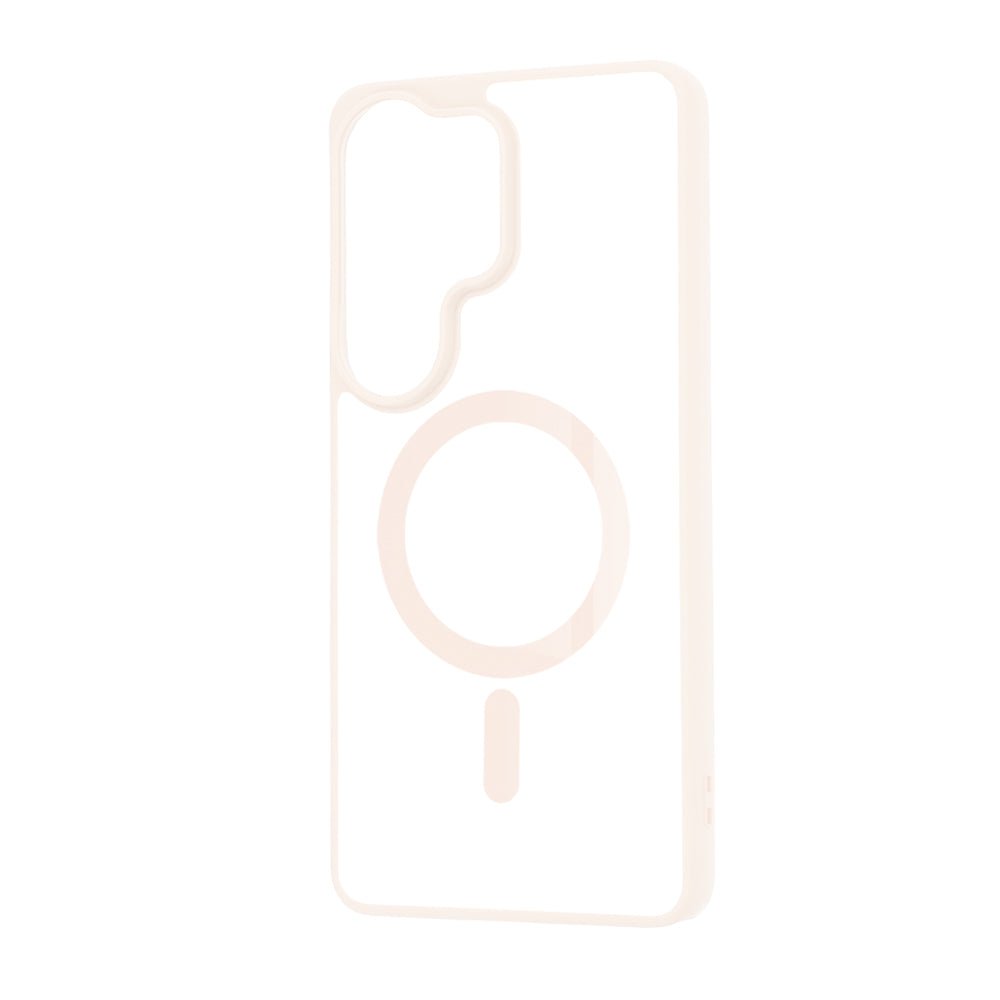 Techsuit Samsung Galaxy S26 Ultra - Σκληρή Θήκη με Πλαίσιο Σιλικόνης - MagSafe Pro - Clear / Nude Pink