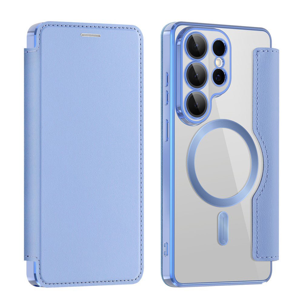 Techsuit Samsung Galaxy S26 Ultra - Θήκη Βιβλίο με MagSafe με Υποδοχές Καρτών και RFID Προστασία - SmartMag Book Case - Light Blue