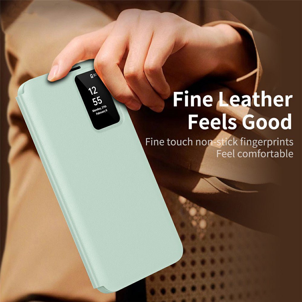 Techsuit Samsung Galaxy S26 Ultra - Θήκη Βιβλίο με Θέση για 1 Κάρτα - SmartView Series - Green