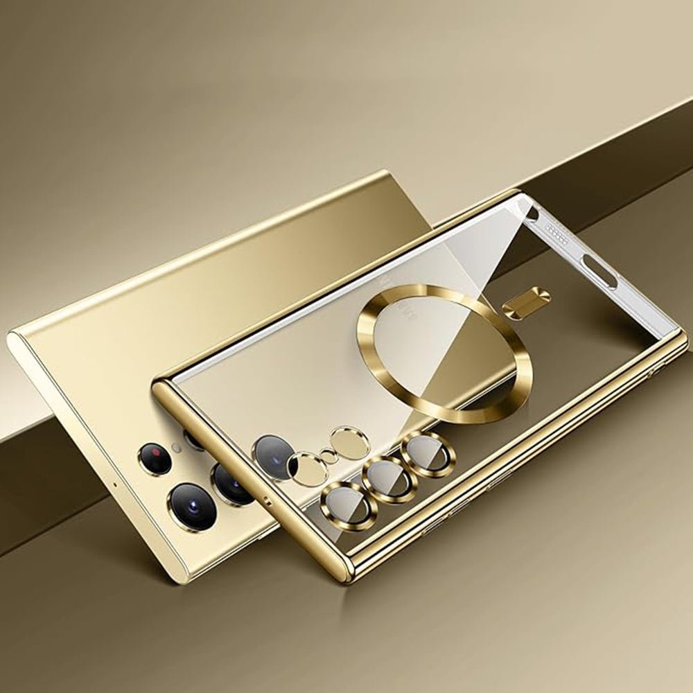 Techsuit Samsung Galaxy S26 Ultra - Θήκη Σιλικόνης - Luxury Crystal MagSafe - Black / Clear