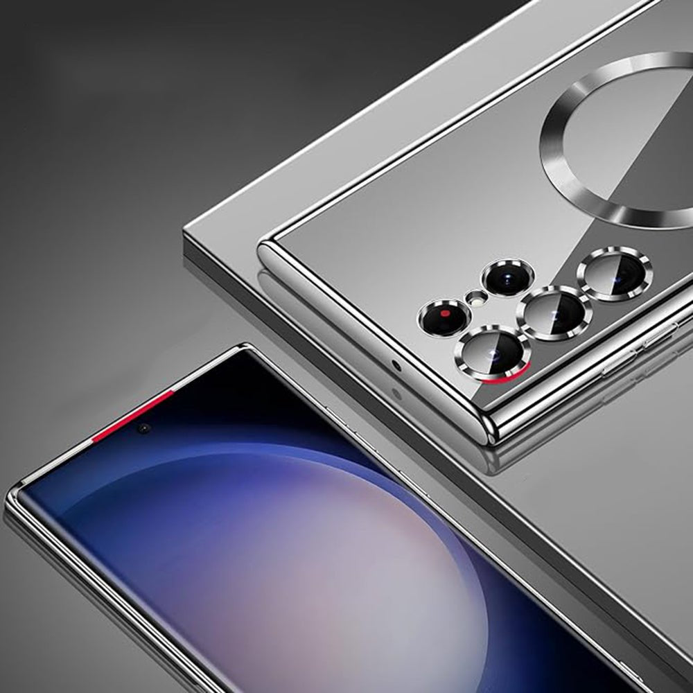 Techsuit Samsung Galaxy S26 Ultra - Θήκη Σιλικόνης - Luxury Crystal MagSafe - Light Purple / Clear