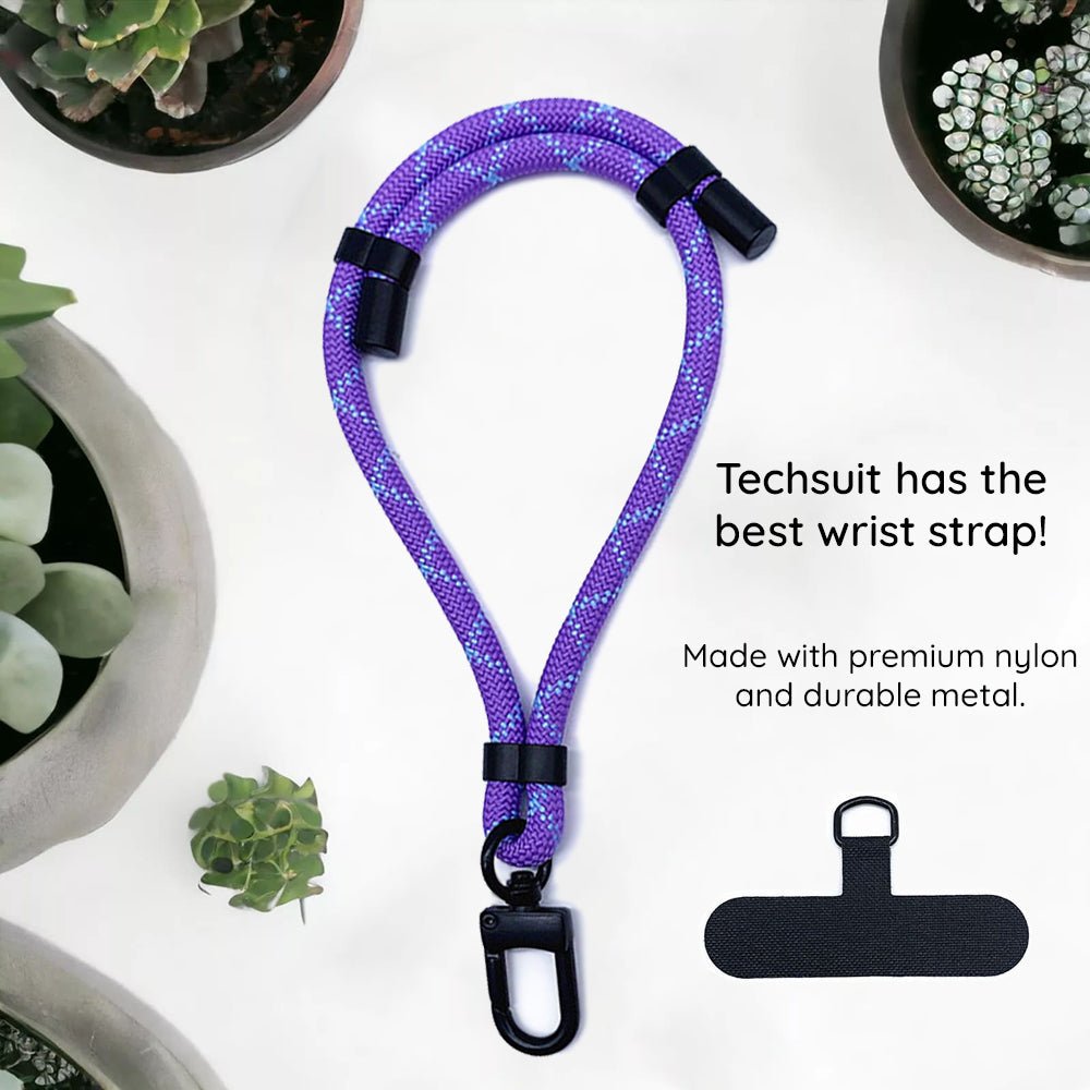 Techsuit Universal Λουράκι Καρπού για Θήκη Κινητού - RWS1 - 01 Rope Wrist Strap - Gunmetal Grey