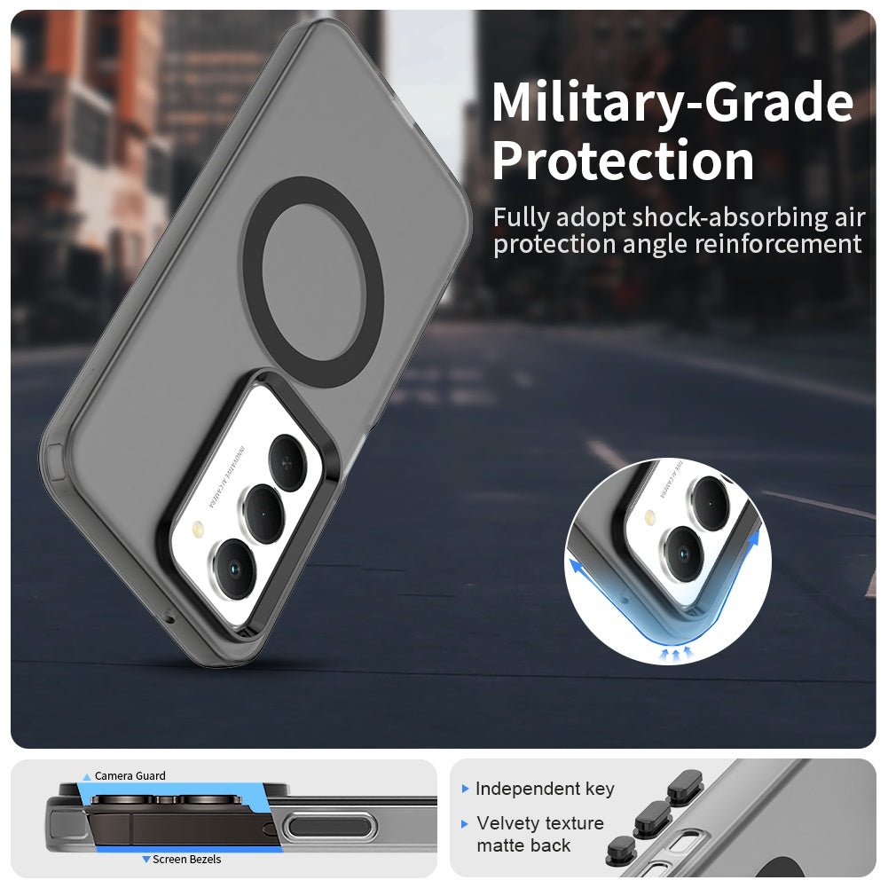 Techsuit Xiaomi Redmi 15 4G / 5G - Σκληρή Θήκη με Πλαίσιο Σιλικόνης και MagSafe - CandyCase MagSafe - Black