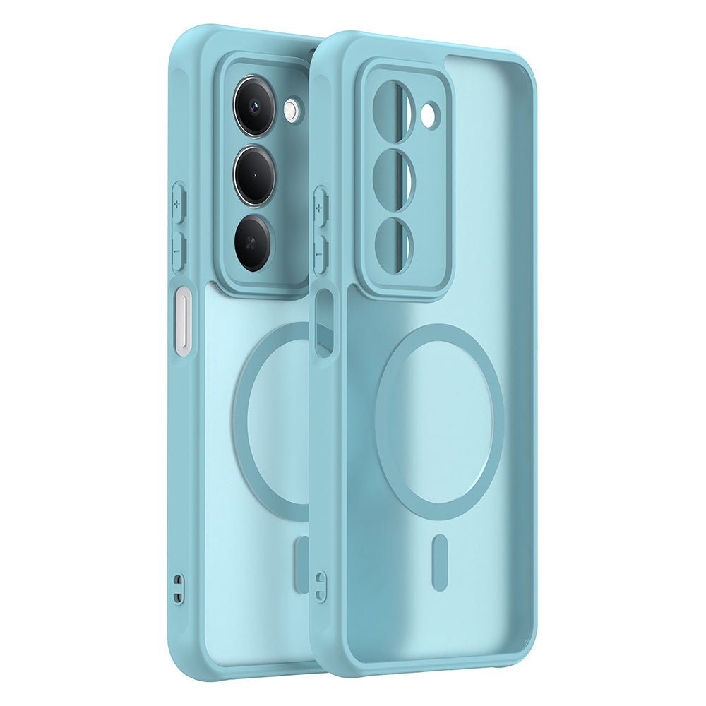 Techsuit Xiaomi Redmi 15 4G / 5G - Σκληρή Θήκη με Πλαίσιο Σιλικόνης και MagSafe - HaloFrost II MagSafe - Mint Green