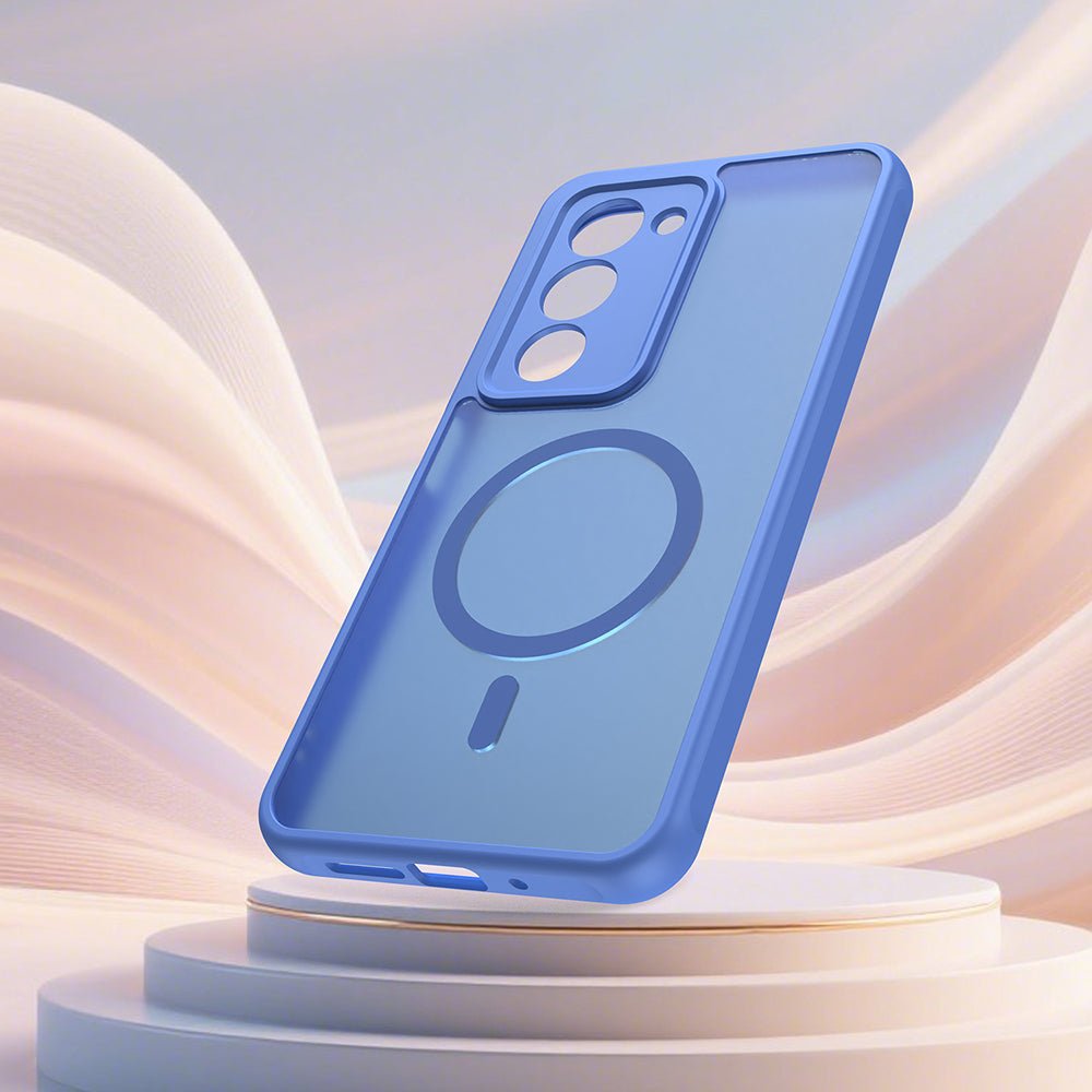 Techsuit Xiaomi Redmi 15 4G / 5G - Σκληρή Θήκη με Πλαίσιο Σιλικόνης και MagSafe - HaloFrost II MagSafe - Sky Blue