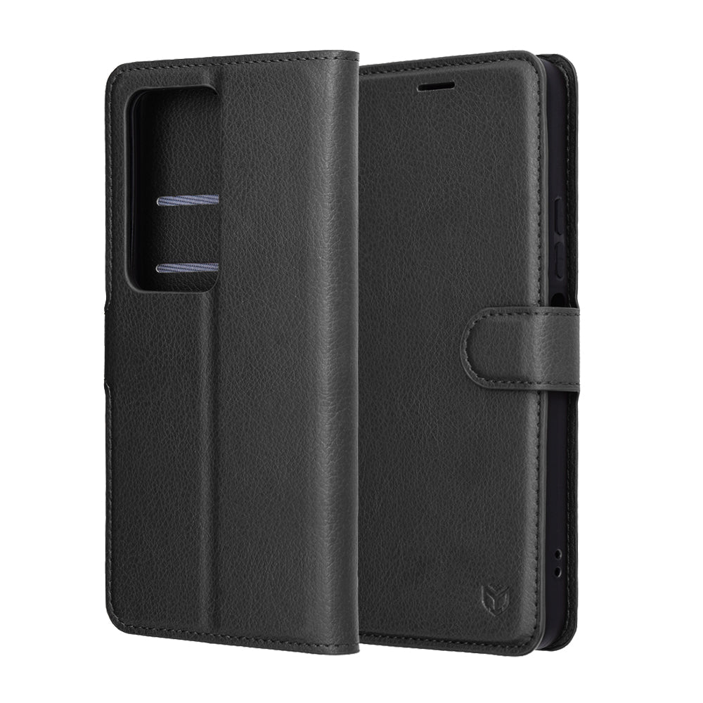 Techsuit Xiaomi Redmi 15 4G / 5G - Θήκη Πορτοφόλι από Δερματίνη με Stand - Leather Folio - Black