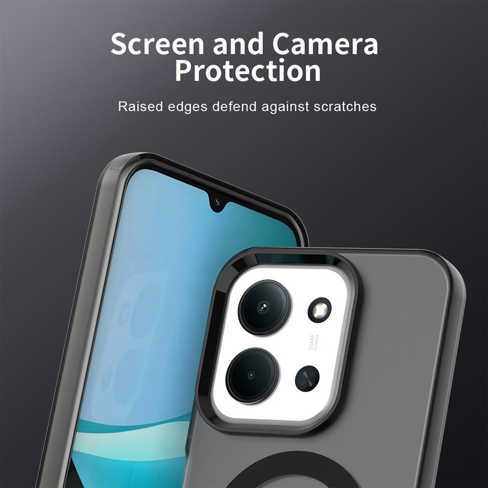 Techsuit Xiaomi Redmi 15C 4G / 5G / Poco C85 4G - Σκληρή Θήκη με Πλαίσιο Σιλικόνης και MagSafe - CandyCase MagSafe - Black