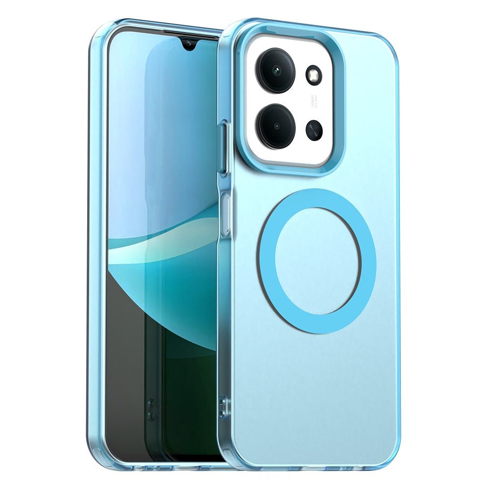 Techsuit Xiaomi Redmi 15C 4G / 5G / Poco C85 4G - Σκληρή Θήκη με Πλαίσιο Σιλικόνης και MagSafe - CandyCase MagSafe - Blue