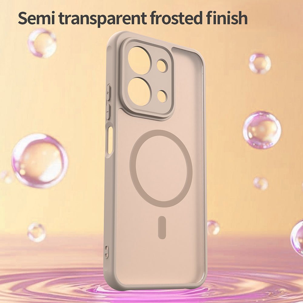 Techsuit Xiaomi Redmi 15C 4G / 5G - Σκληρή Θήκη με Πλαίσιο Σιλικόνης και MagSafe - HaloFrost II MagSafe - Gold